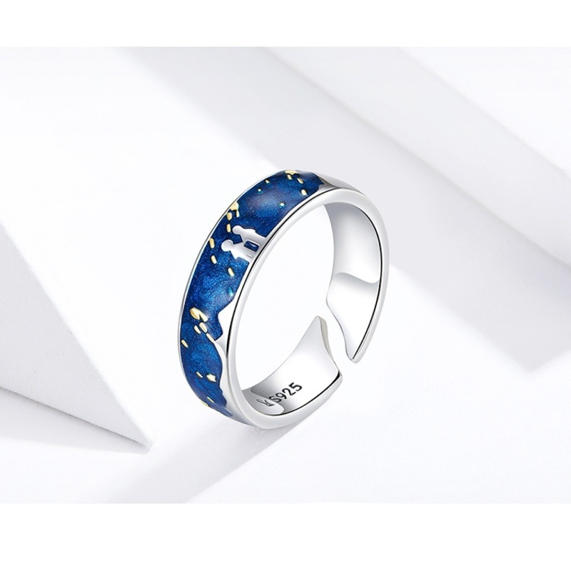 Foto 2 | Anillo Van Gogh De Plata 925 Ajustable Para Mujer - Venta Internacional.
