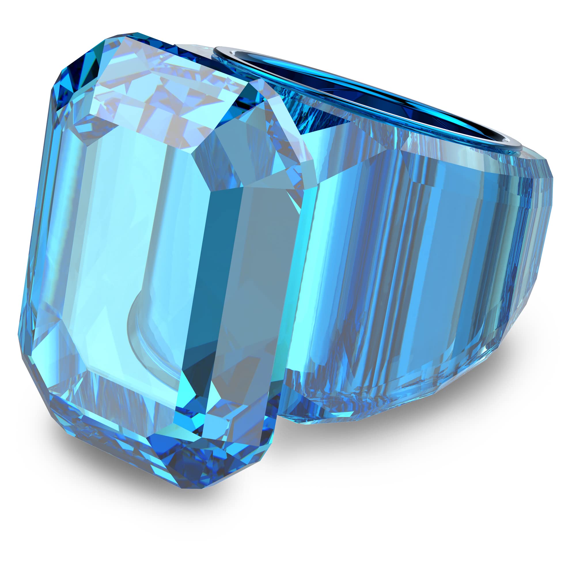 Foto 1 | Anillo Swarovski Lucent Cocktail De Cristal Azul Tamaño 8 - Venta Internacional.