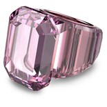 Anillo Swarovski Lucent Cocktail De Cristal Rosa Tamaño 8 - Venta Internacional.