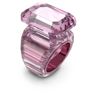 Foto 2 | Anillo Swarovski Lucent Cocktail De Cristal Rosa Tamaño 8 - Venta Internacional.