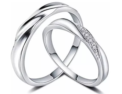 Foto 1 | 2 Anillos Xtellar De Promesa Ajustables Plata Fina 925 Color Plata