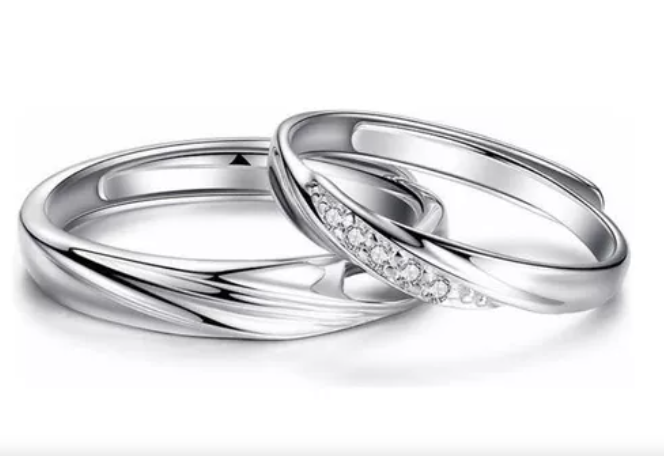 Foto 4 pulgar | 2 Anillos Xtellar De Promesa Ajustables Plata Fina 925 Color Plata