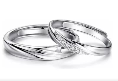 Foto 3 | 2 Anillos Xtellar De Promesa Ajustables Plata Fina 925 Color Plata