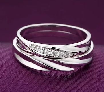 Foto 4 | 2 Anillos Xtellar De Promesa Ajustables Plata Fina 925 Color Plata