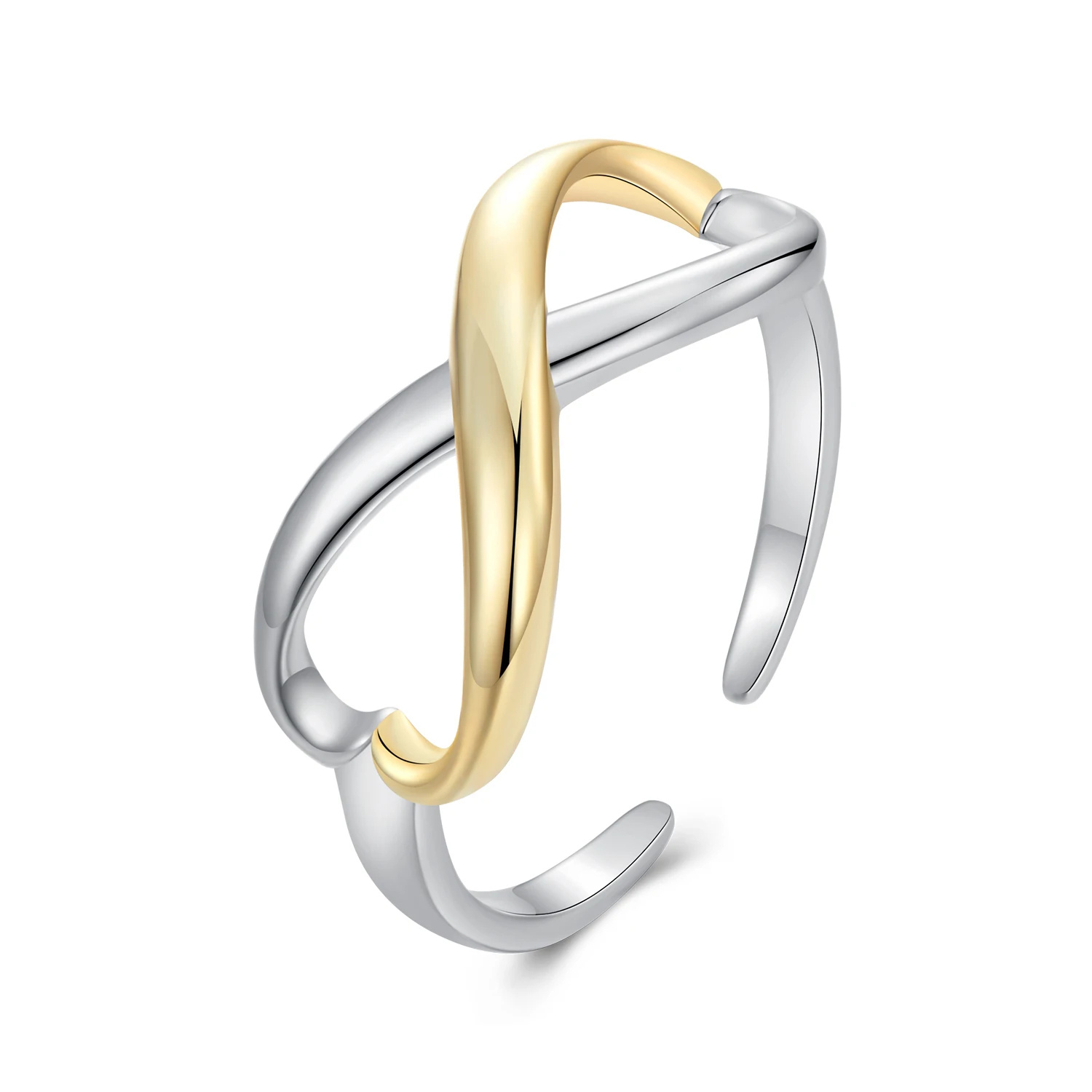 Foto 1 | Anillo Chulada, Infinito Duo De Plata .925 Con Chapa De Platino
