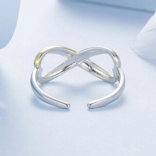 Foto 5 | Anillo Chulada, Infinito Duo De Plata .925 Con Chapa De Platino