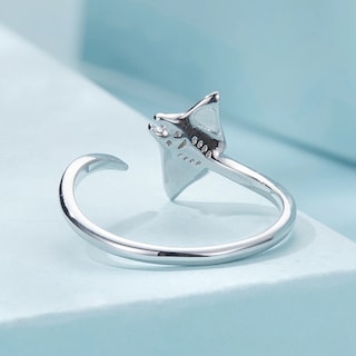 Foto 4 | Anillo Chulada, Mantarraya De Plata .925 Con Chapa De Platino