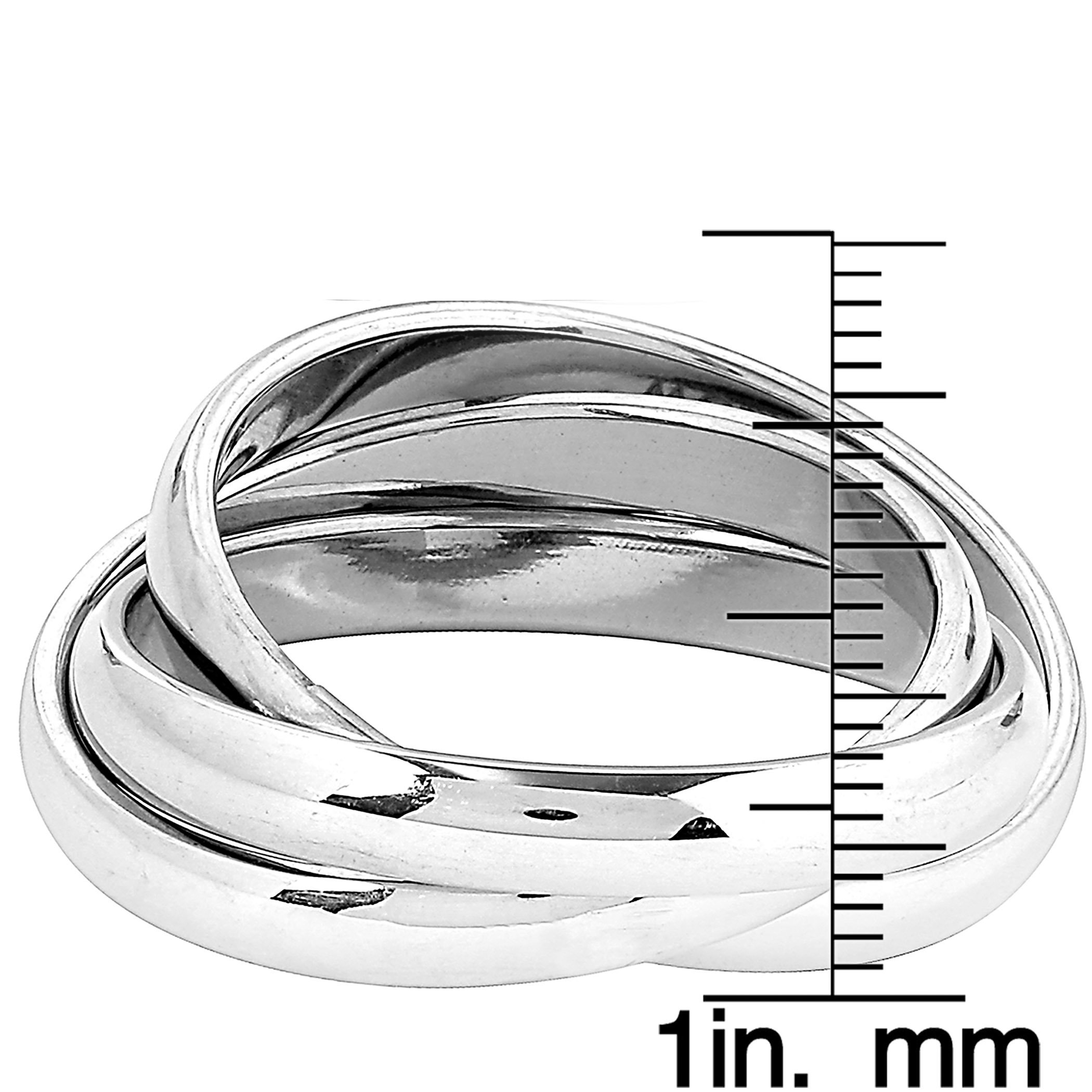 Foto 4 pulgar | Anillo West Coast Jewelry Elya De Acero Inoxidable Para Mujer, Talla 5 - Venta Internacional.