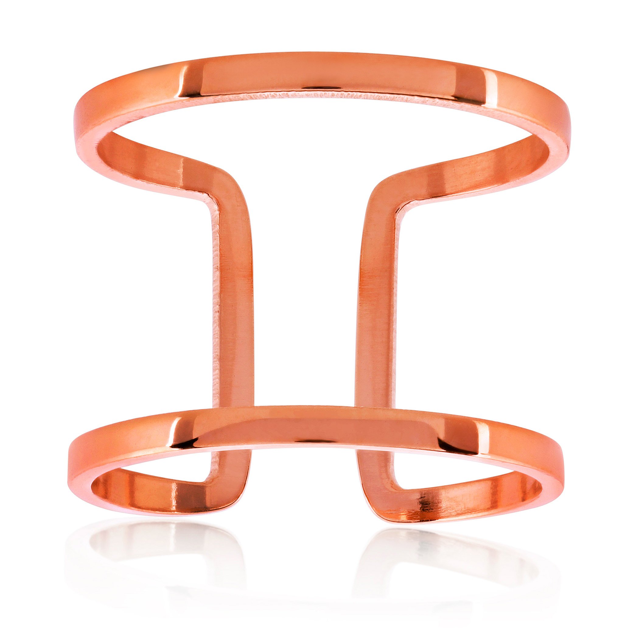 Foto 1 | Anillo West Coast Jewelry Elya Para Mujer En Oro Rosa Y Acero Inoxidable - Venta Internacional.