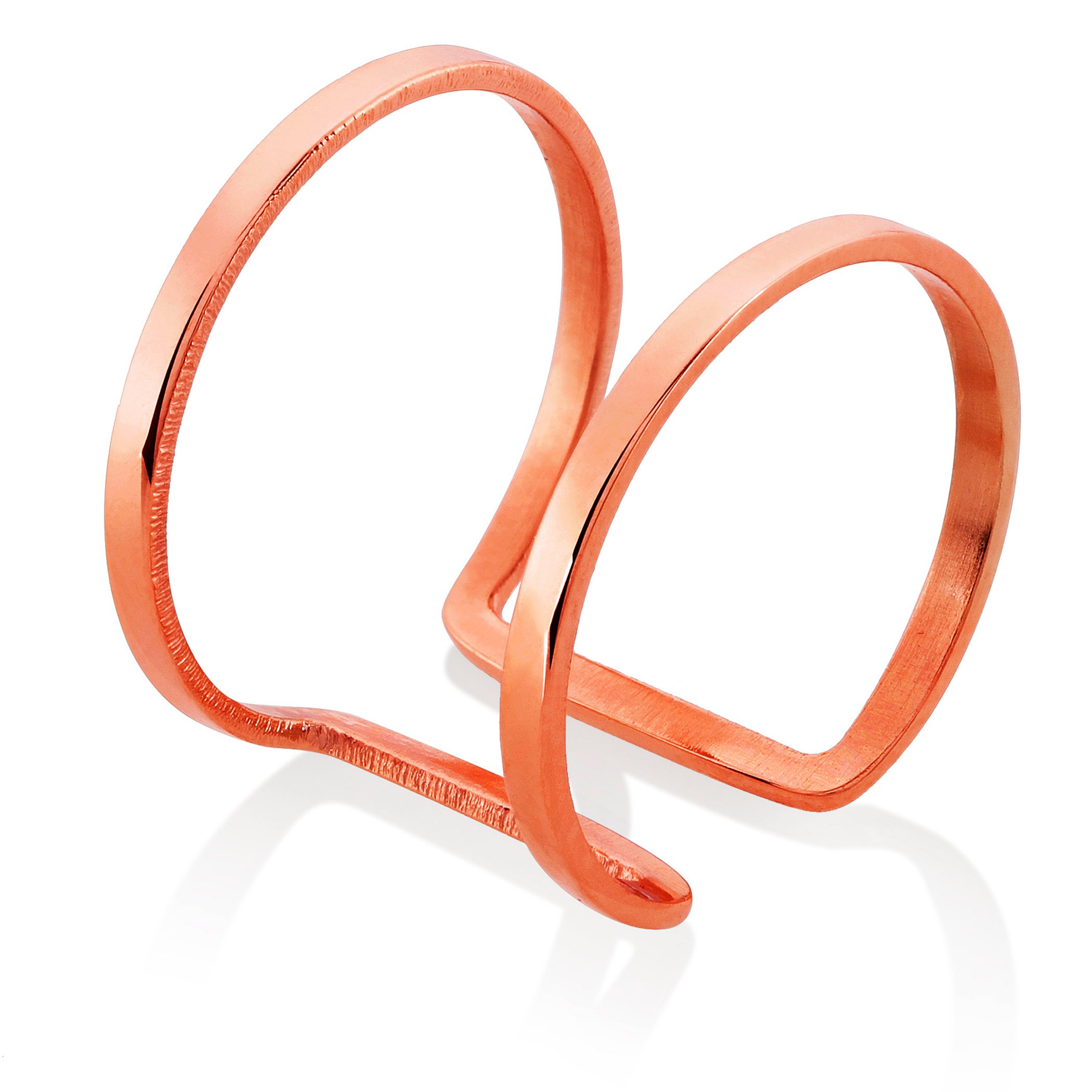 Foto 2 | Anillo West Coast Jewelry Elya Para Mujer En Oro Rosa Y Acero Inoxidable - Venta Internacional.