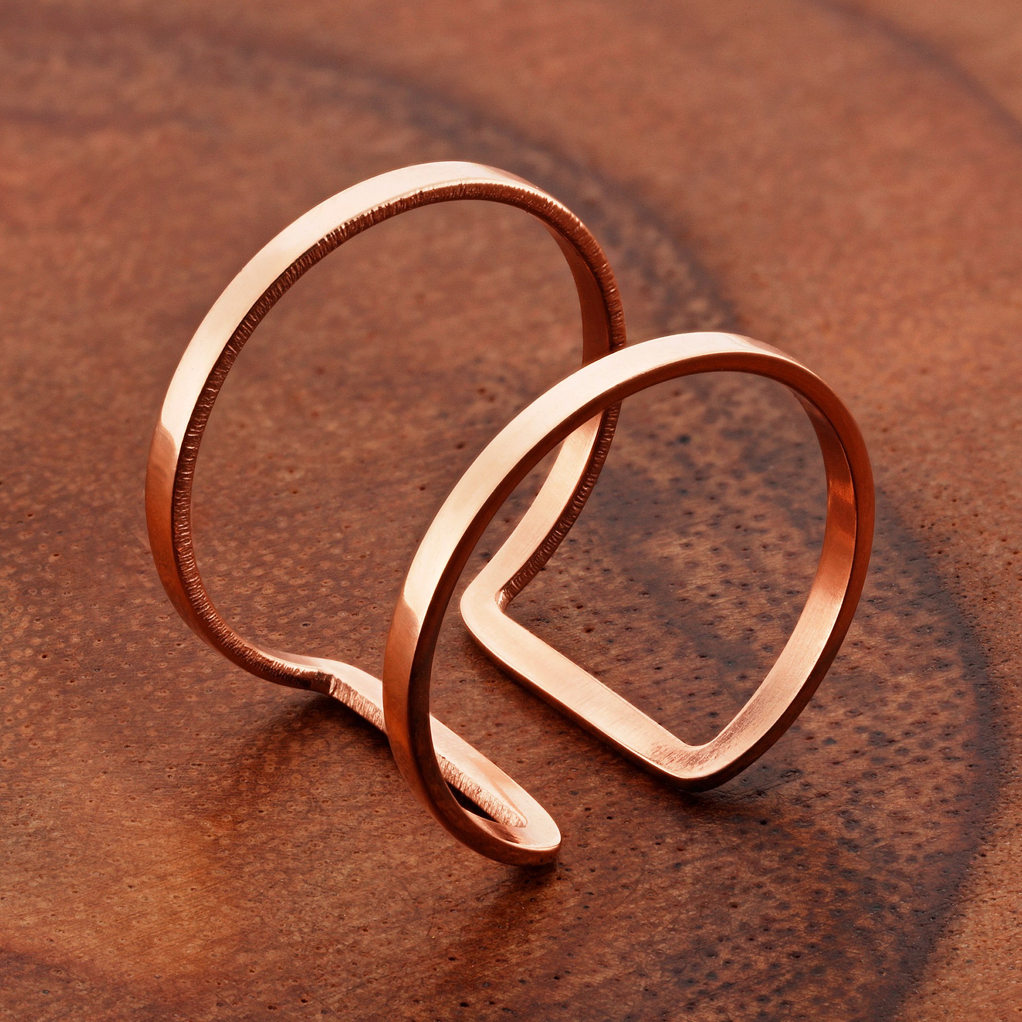 Foto 4 | Anillo West Coast Jewelry Elya Para Mujer En Oro Rosa Y Acero Inoxidable - Venta Internacional.