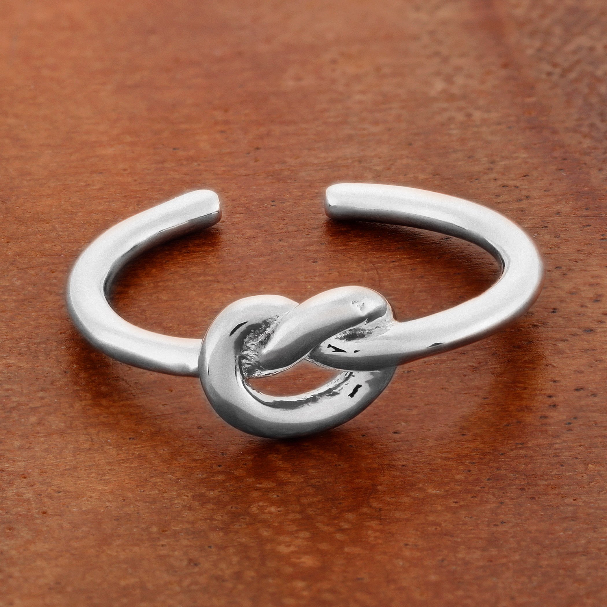 Foto 6 pulgar | Anillo West Coast Jewelry Elya Knot Puff De Acero Inoxidable - Venta Internacional.