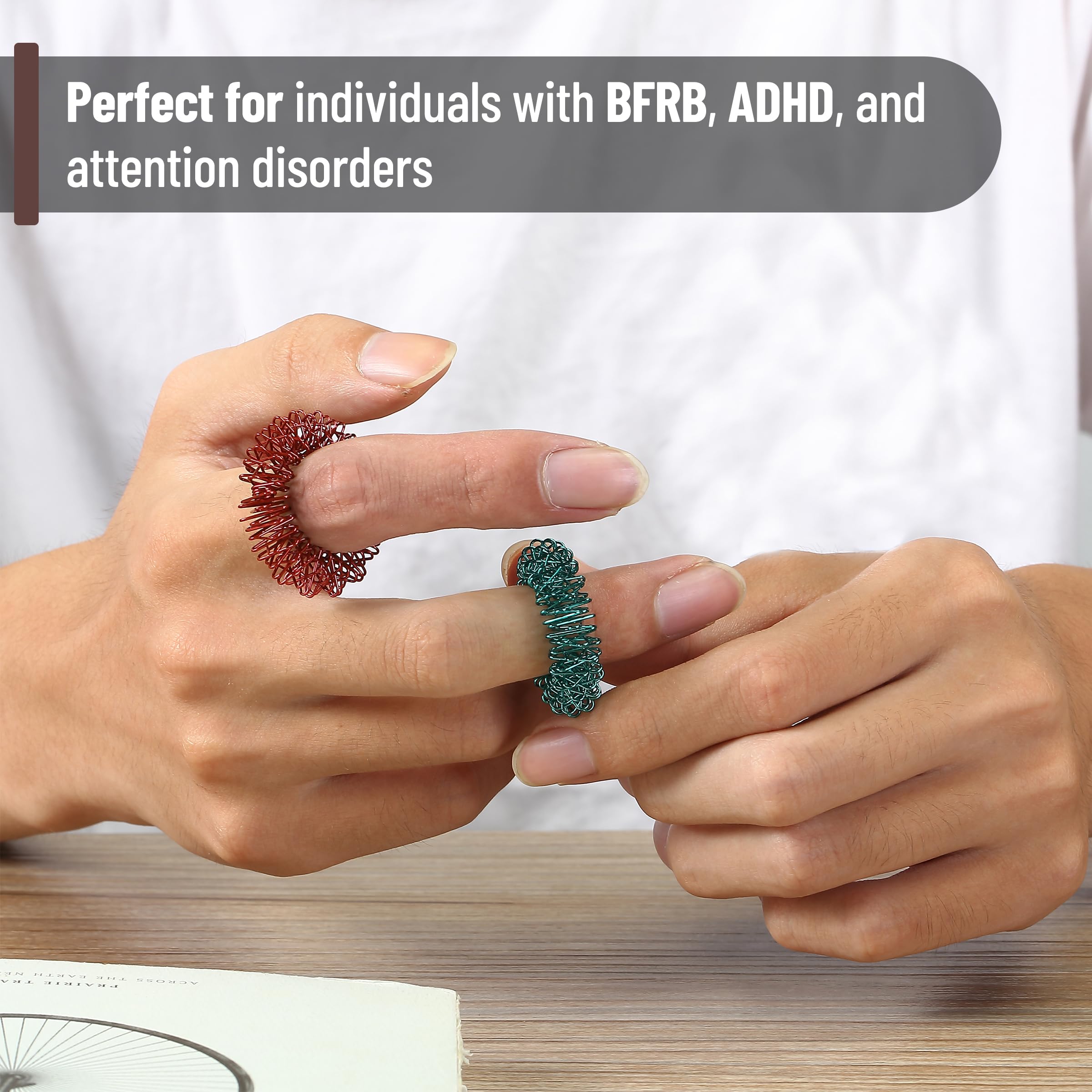 Foto 5 | Set De 10 Anillos Sensoriales Con Forma De Punta Para Aliviar El Estrés, Con Forma De Bolígrafo - Venta Internacional.