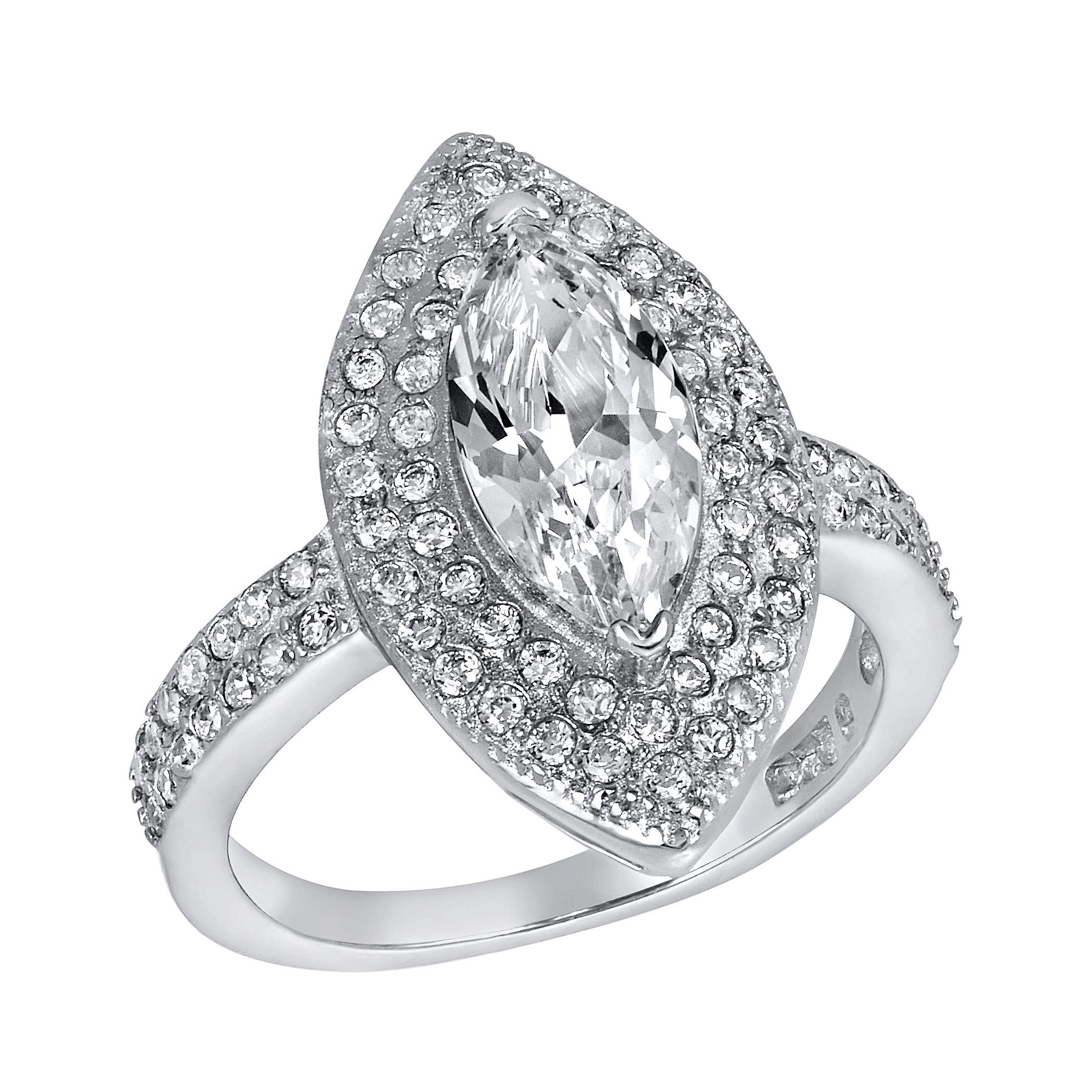 Foto 1 | Anillo West Coast Jewelry De Plata De Ley Con Circonita Cúbica - Venta Internacional.