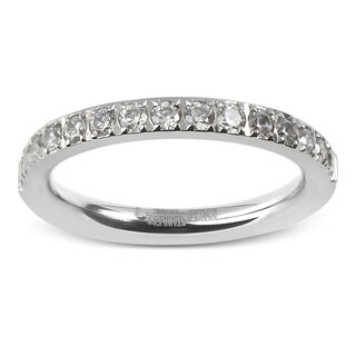 Foto 4 | Anillo West Coast Jewelry Elya De Acero Inoxidable Con Circonita Cúbica - Venta Internacional.
