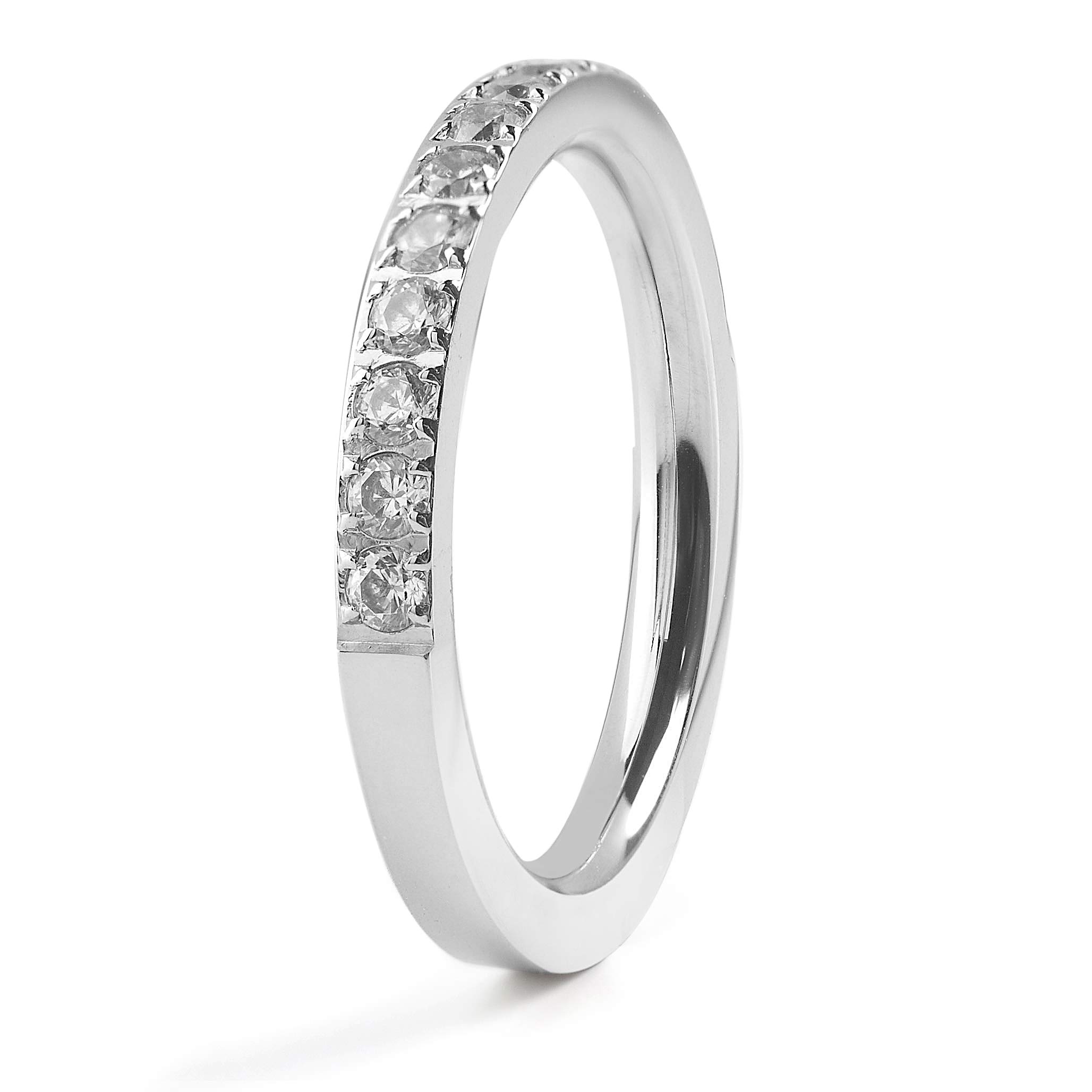 Foto 5 | Anillo West Coast Jewelry Elya De Acero Inoxidable Con Circonita Cúbica - Venta Internacional.