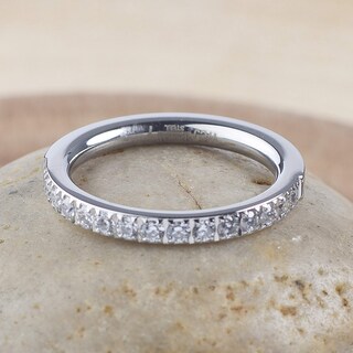 Foto 6 | Anillo West Coast Jewelry Elya De Acero Inoxidable Con Circonita Cúbica - Venta Internacional.
