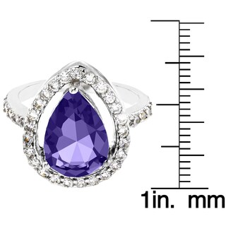 Foto 3 | Anillo West Coast Jewelry De Plata De Ley Con Amatista Púrpura Con Circonita Cúbica - Venta Internacional.