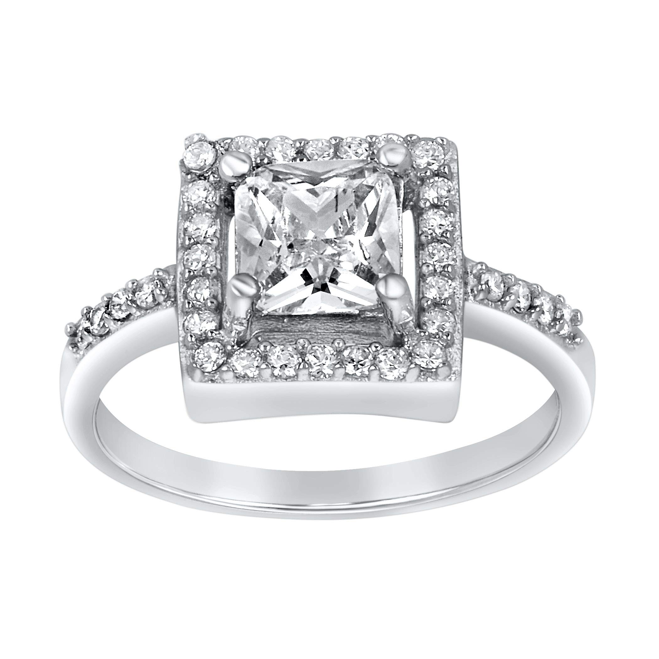 Foto 2 | Anillo West Coast Jewelry De Plata De Ley Con Circonita Cúbica - Venta Internacional.