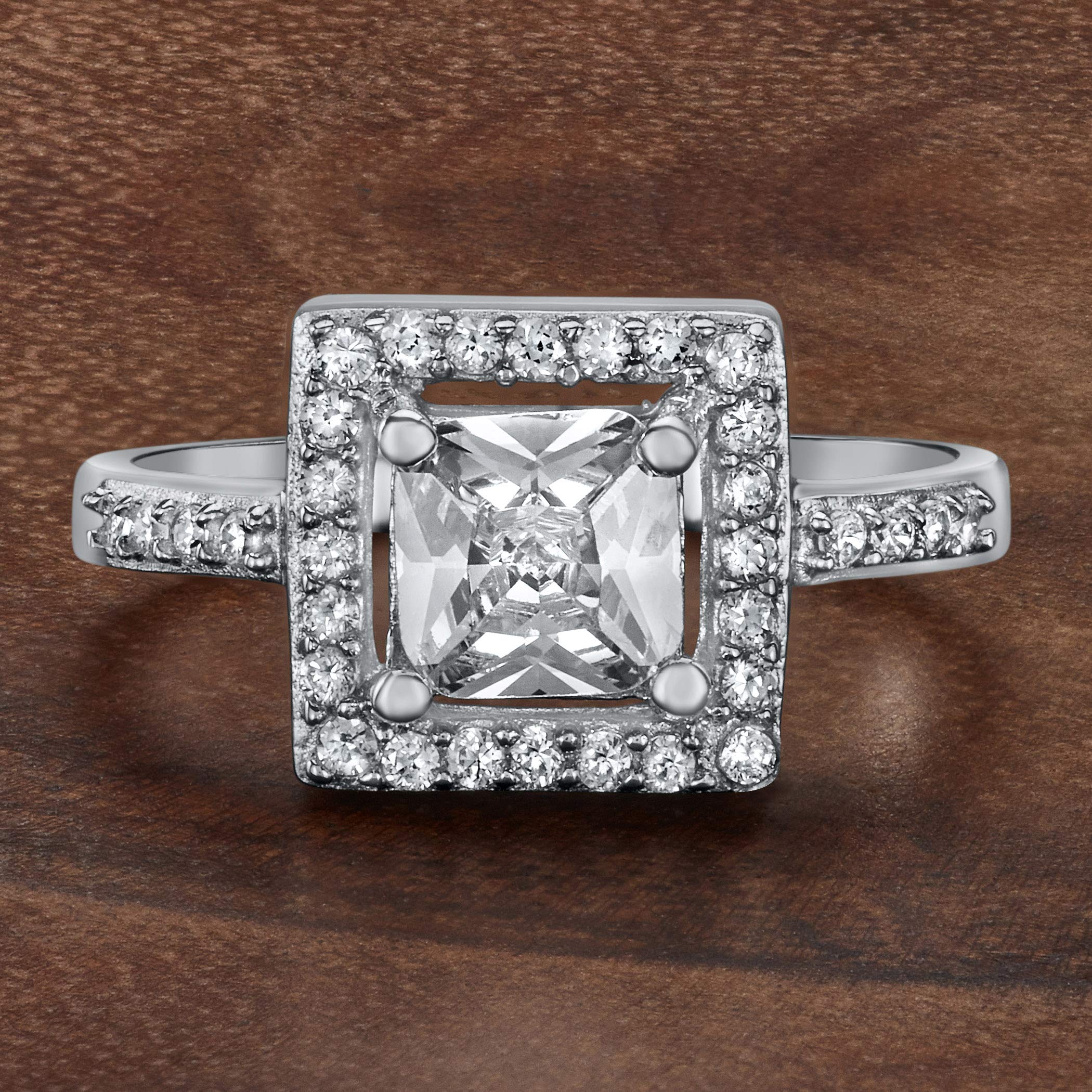 Foto 5 | Anillo West Coast Jewelry De Plata De Ley Con Circonita Cúbica - Venta Internacional.