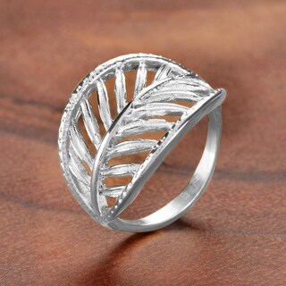 Foto 4 | Anillo West Coast Jewelry Elya De Hoja Abierta De Acero Inoxidable De 16 Mm - Venta Internacional.