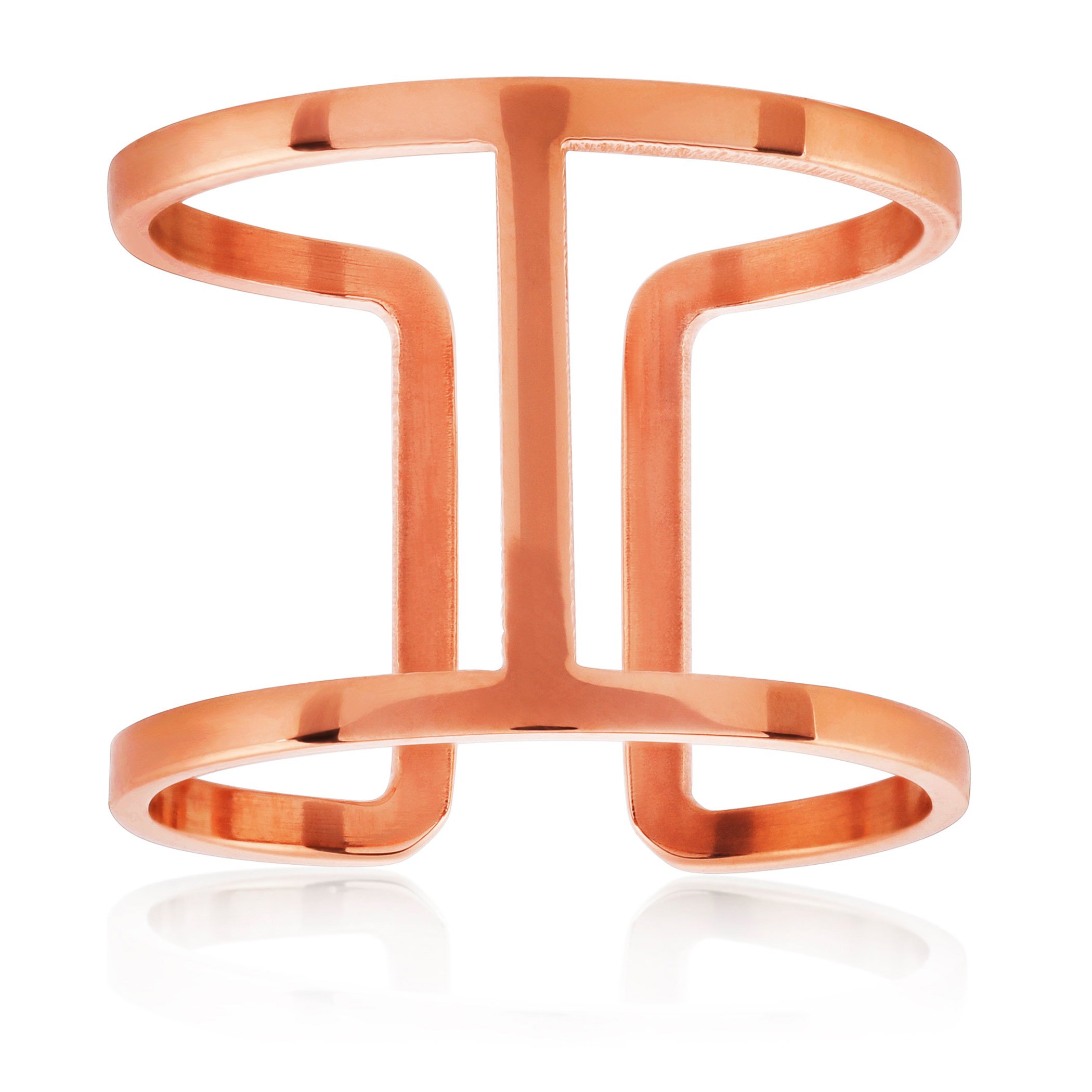 Foto 1 | Anillo West Coast Jewelry Elya, Brazalete De Acero Chapado En Oro Rosa - Venta Internacional.