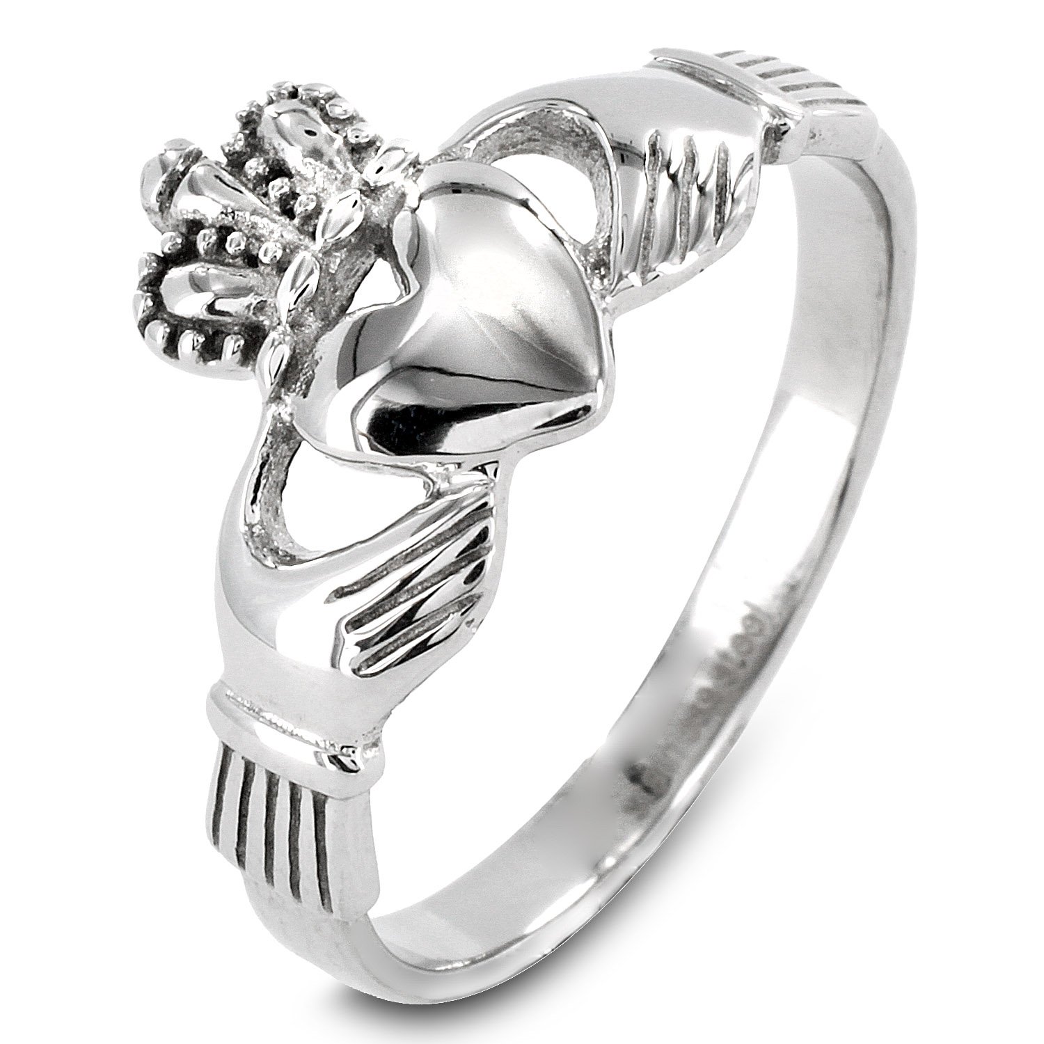 Foto 1 | Anillo West Coast Jewelry Elya Irish Claddagh De Acero Inoxidable - Venta Internacional.