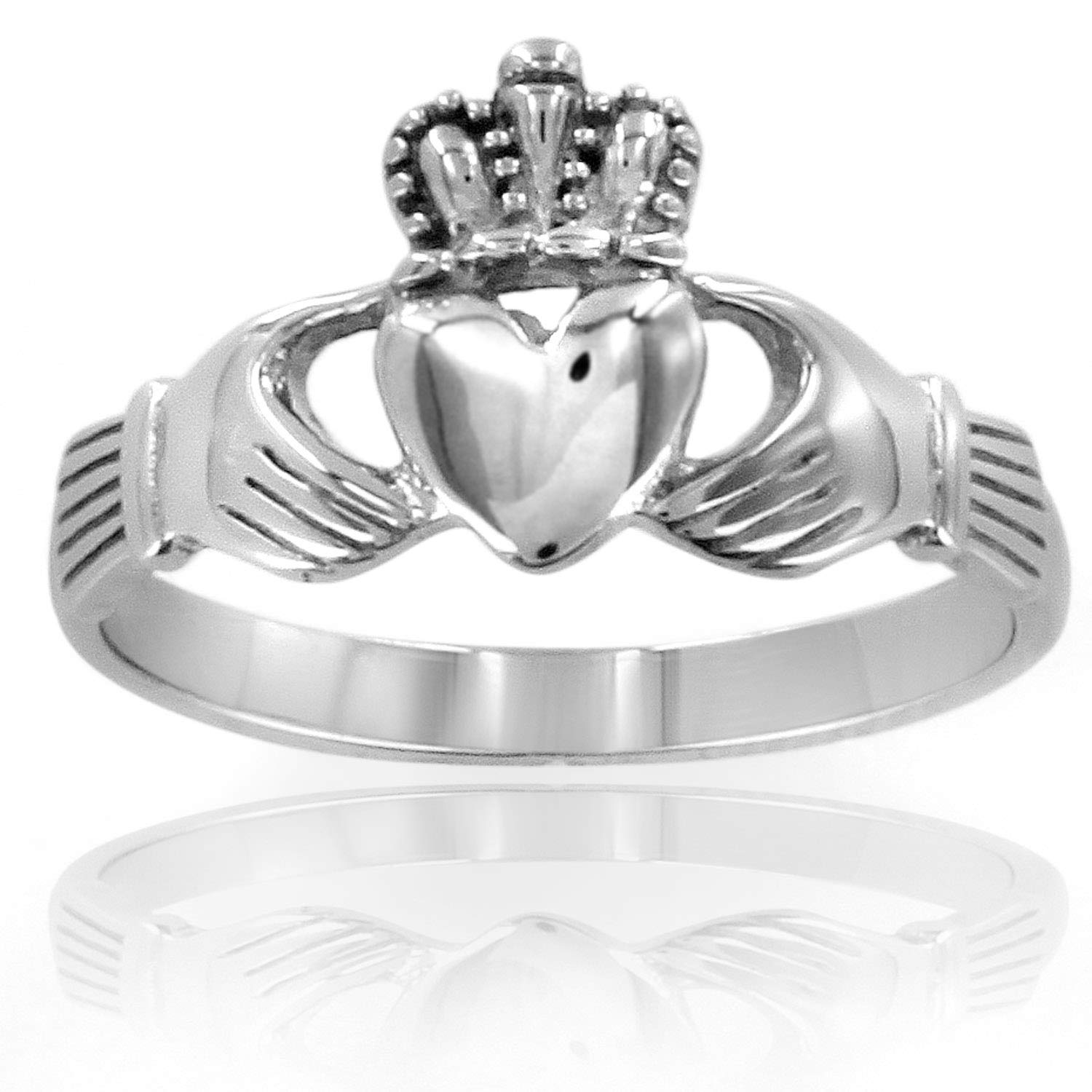 Foto 3 | Anillo West Coast Jewelry Elya Irish Claddagh De Acero Inoxidable - Venta Internacional.