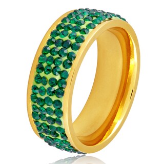Foto 1 | Anillo West Coast Jewelry Elya De Acero Chapado En Oro Para Mujer - Venta Internacional.