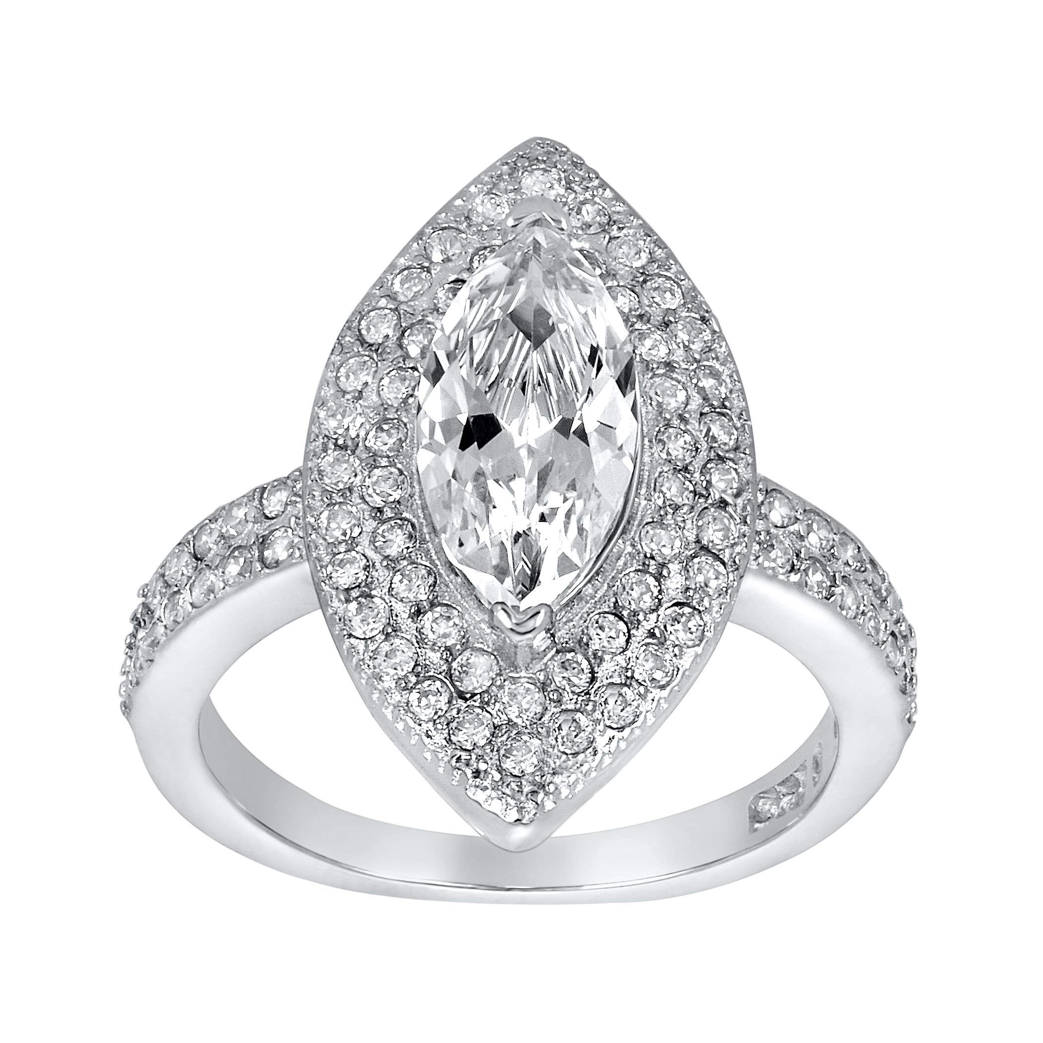 Foto 2 | Anillo West Coast Jewelry De Plata De Ley Con Circonita Cúbica - Venta Internacional.
