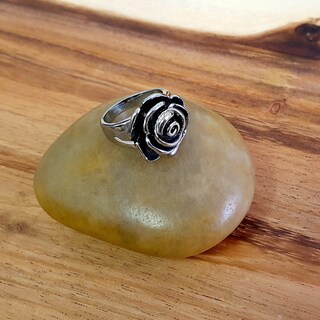 Foto 6 | Anillo West Coast Jewelry Elya De Acero Inoxidable Con Forma De Rosa, Tamaño 6 - Venta Internacional.