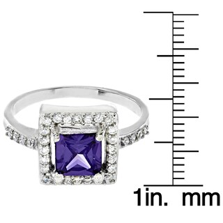 Foto 3 | Anillo West Coast Jewelry De Plata De Ley Con Amatista Púrpura Con Circonita Cúbica - Venta Internacional.