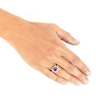 Foto 4 | Anillo West Coast Jewelry De Plata De Ley Con Amatista Púrpura Con Circonita Cúbica - Venta Internacional.