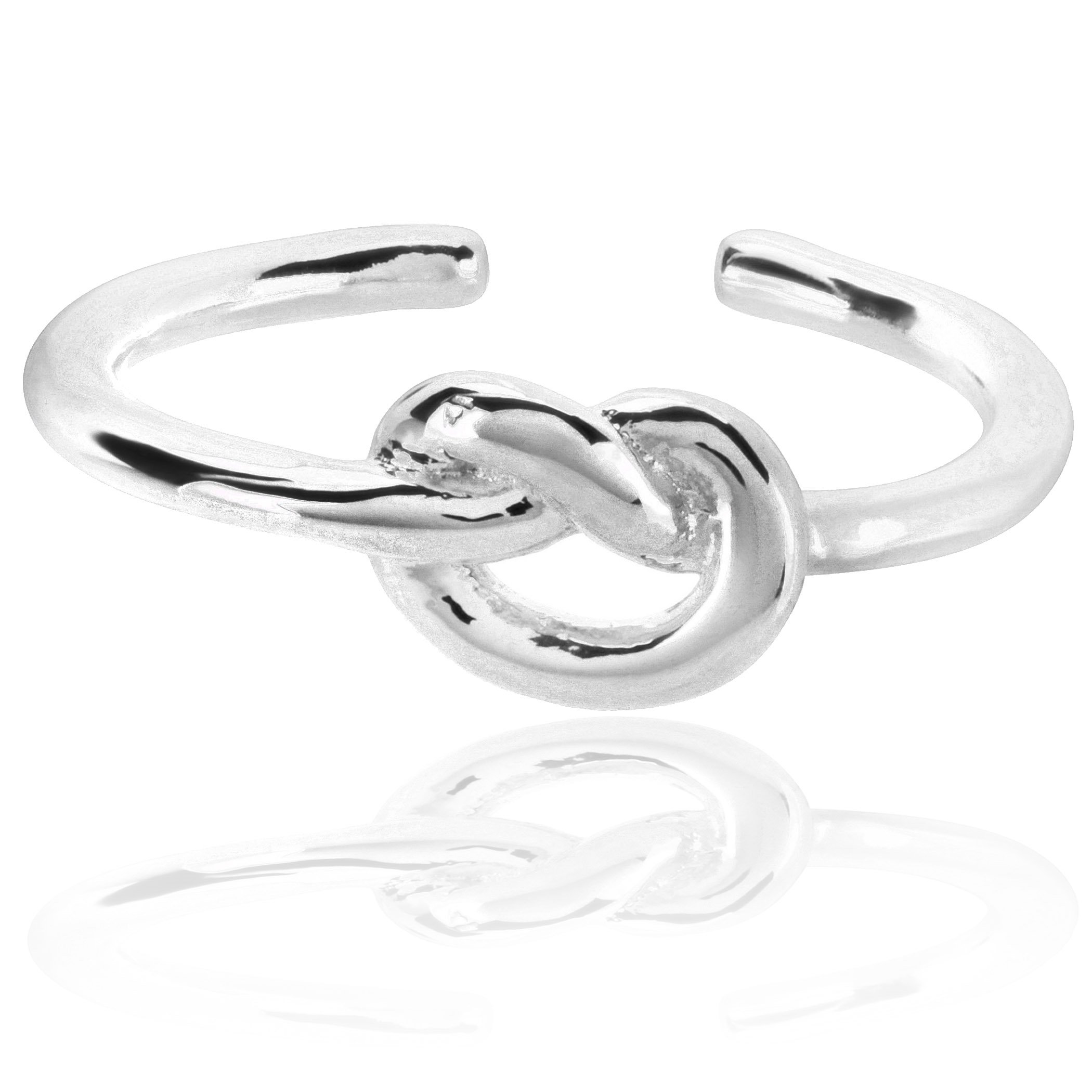 Foto 4 pulgar | Anillo West Coast Jewelry Elya Knot Puff De Acero Inoxidable - Venta Internacional.
