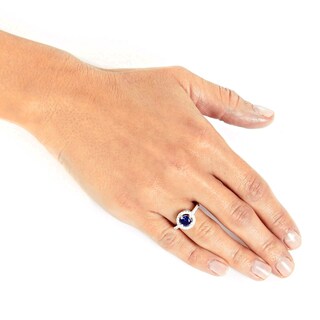 Foto 4 | Anillo De Plata De Ley 925 Con Circonita Cúbica Azul Montana De West Coast Jewelry - Venta Internacional.