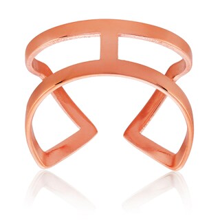Foto 1 | Anillo West Coast Jewelry Elya De Acero Inoxidable Chapado En Oro Rosa - Venta Internacional.
