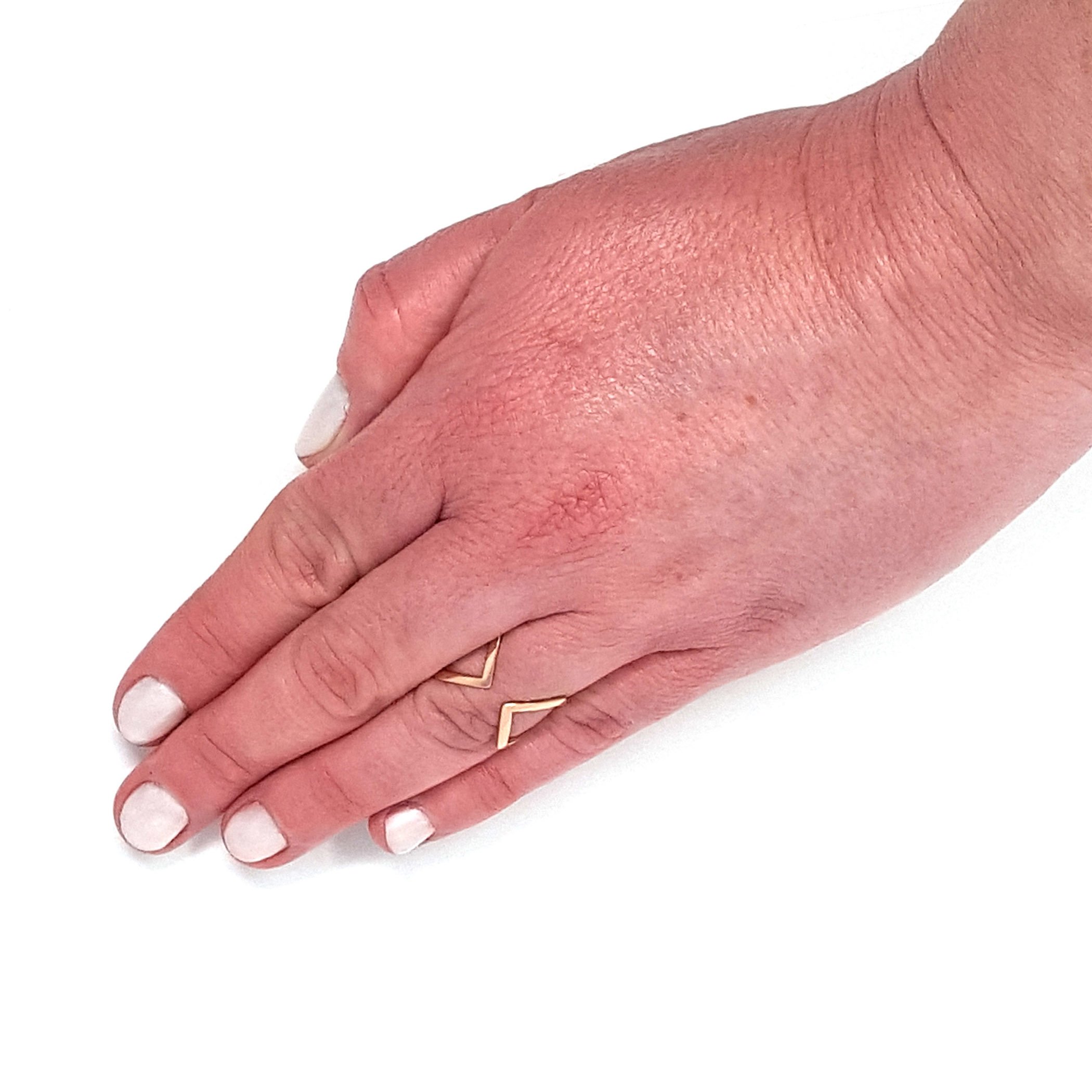 Foto 3 | Anillo West Coast Jewelry Elya De Acero Inoxidable Chapado En Oro Rosa - Venta Internacional.