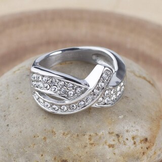 Foto 4 | Anillo West Coast Jewelry Elya De Acero Inoxidable Con Circonita Cúbica - Venta Internacional.