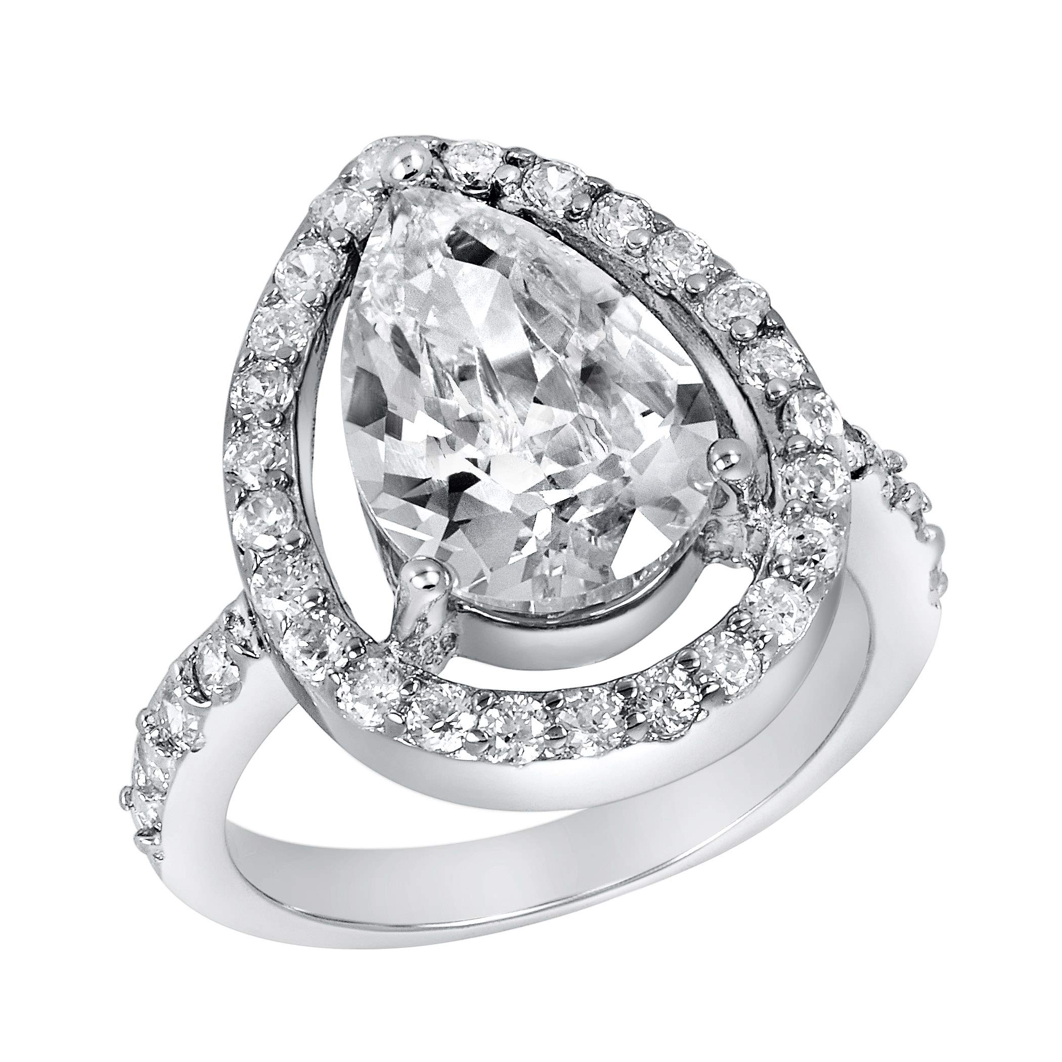 Foto 1 | Anillo West Coast Jewelry De Plata De Ley Con Circonita Cúbica - Venta Internacional.