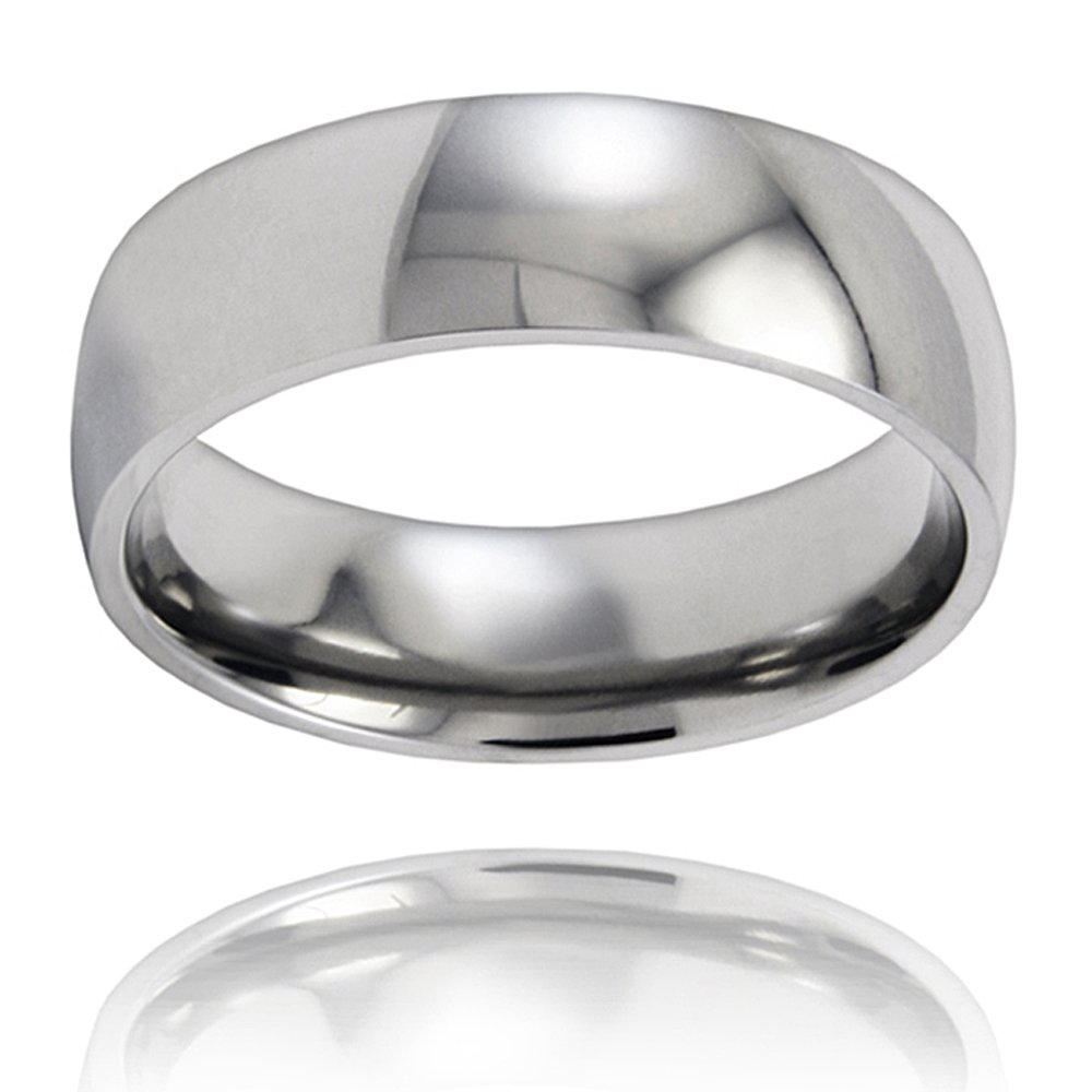 Foto 3 | Anillo West Coast Jewelry Con Acabado Pulido De Titanio, 8 Mm, Tamaño 10 - Venta Internacional.