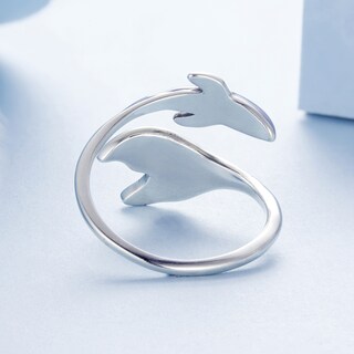 Foto 5 | Anillo Chulada, Delfín De Plata .925 Con Chapa De Platino, Se Pude Mojar