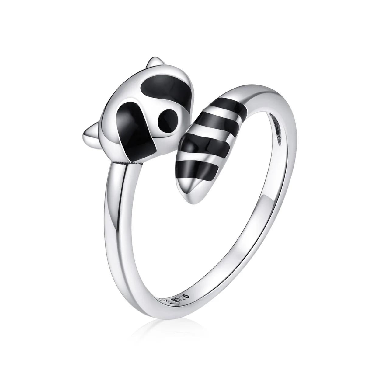 Foto 2 pulgar | Anillo Chulada, Mapache De Plata .925 Con Chapa De Platino, Se Pude Mojar