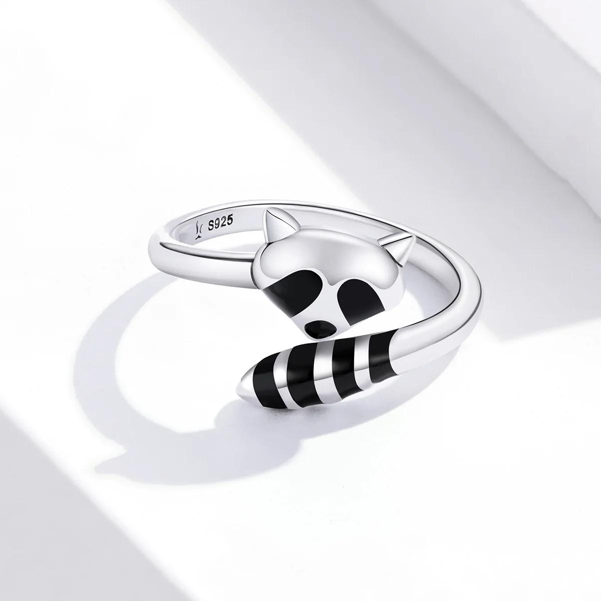 Foto 5 pulgar | Anillo Chulada, Mapache De Plata .925 Con Chapa De Platino, Se Pude Mojar