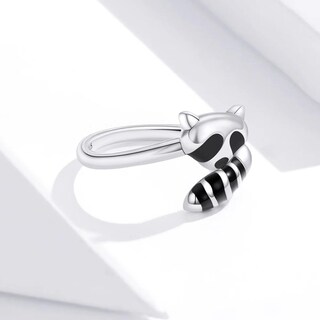 Foto 5 | Anillo Chulada, Mapache De Plata .925 Con Chapa De Platino, Se Pude Mojar