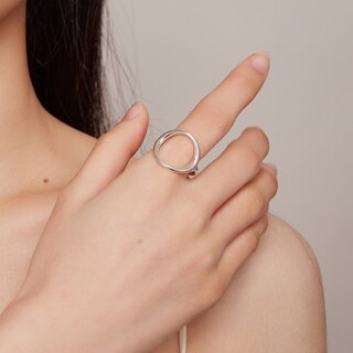 Foto 2 | Anillo Chulada, Círculo De Plata .925 Con Chapa De Platino, Se Pude Mojar