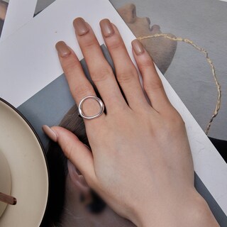 Foto 3 | Anillo Chulada, Círculo De Plata .925 Con Chapa De Platino, Se Pude Mojar