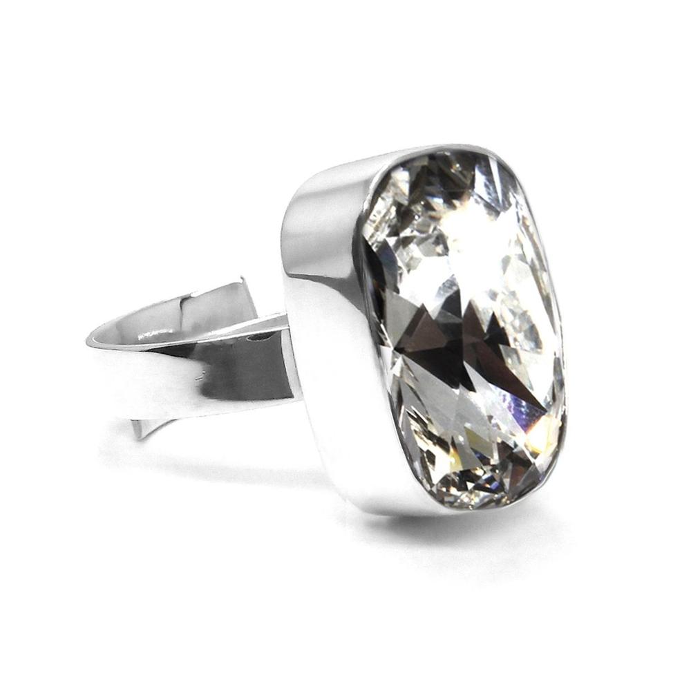 Foto 2 pulgar | Anillo Zvezda, Colección Argenta Plata .925 Corte Baguette