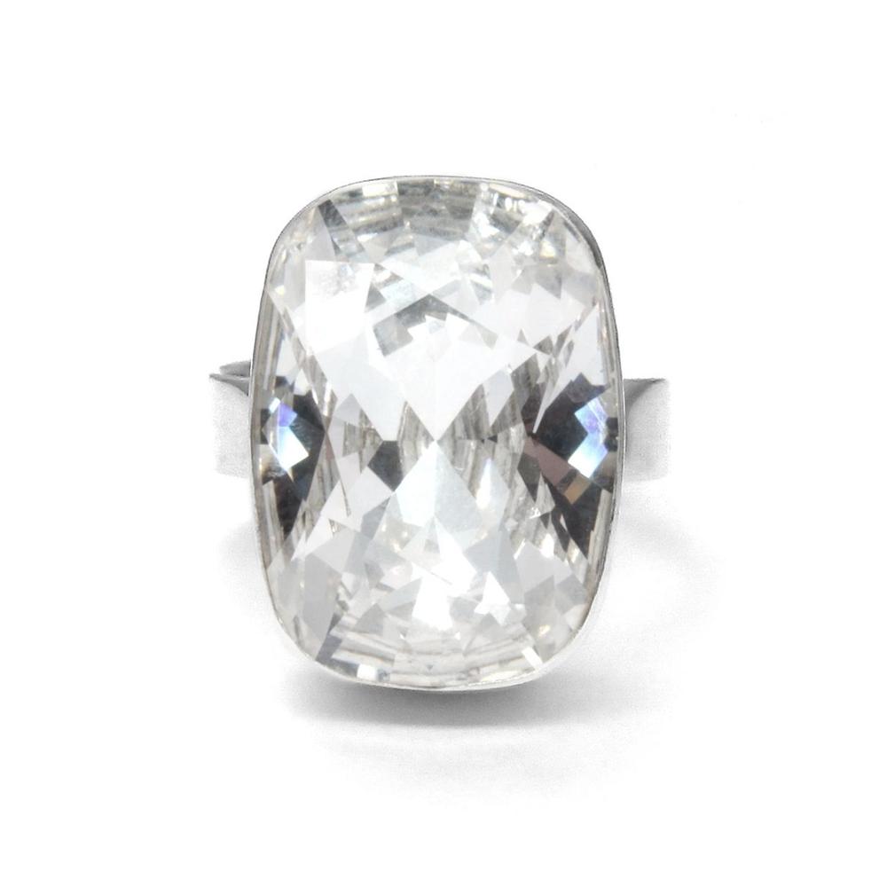 Foto 2 | Anillo Zvezda, Colección Argenta Plata .925 Corte Baguette