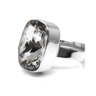 Foto 3 | Anillo Zvezda, Colección Argenta Plata .925 Corte Baguette