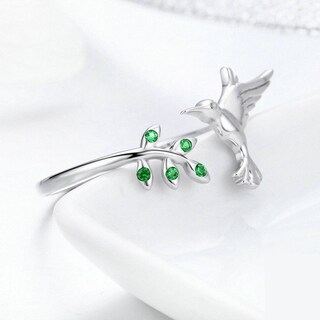 Foto 3 | Anillo Chulada, Colibrí De Plata .925 Con Chapa De Platino, Se Pude Mojar